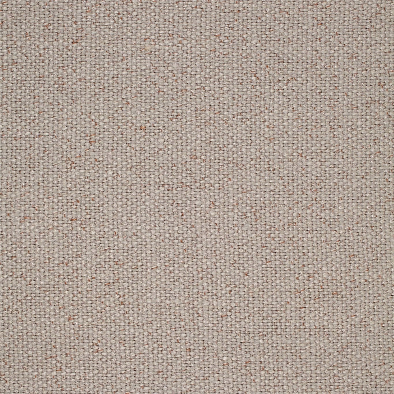 Close-up of a soft silver-grey plain weave with warm flecked texture
