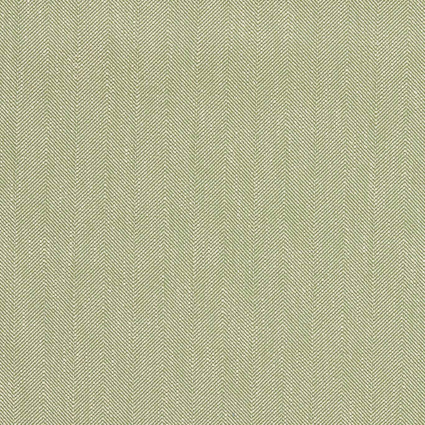 Pale leaf green herringbone fabric with fine woven texture