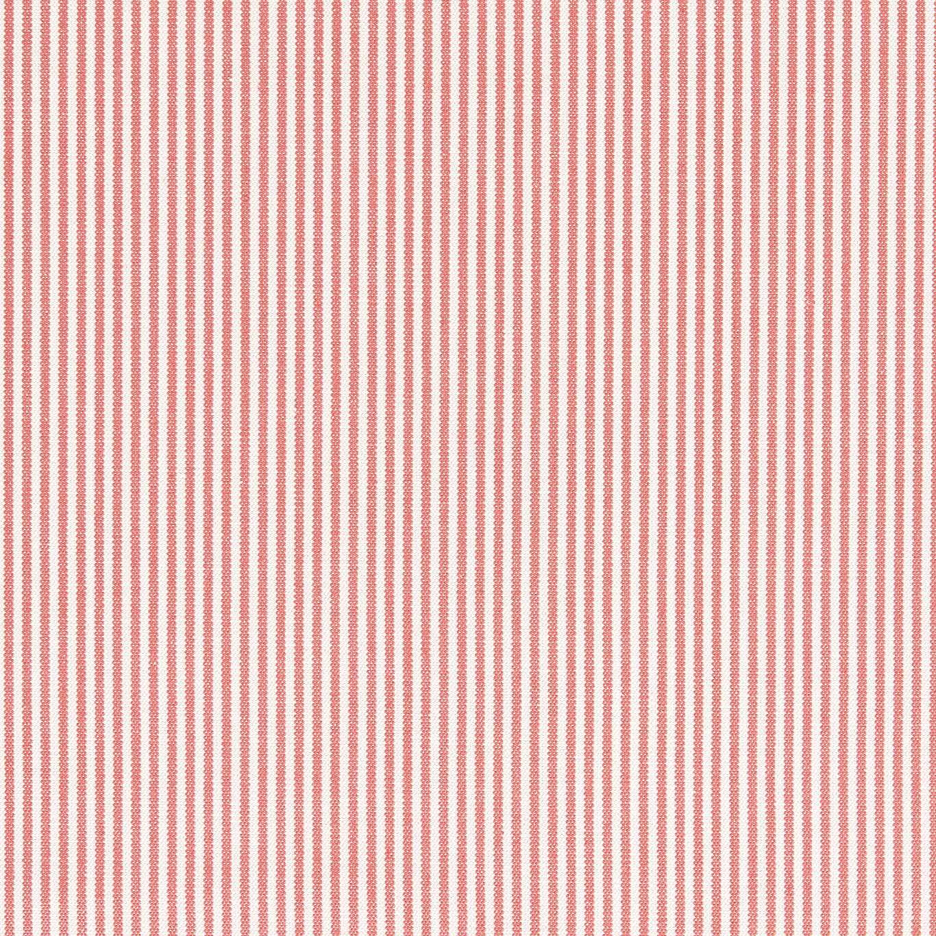 Vertical raspberry pink and pale ground woven stripe fabric swatch
