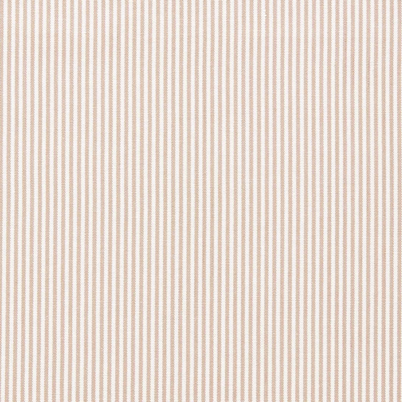 Fine beige and ivory vertical pinstripe woven fabric swatch