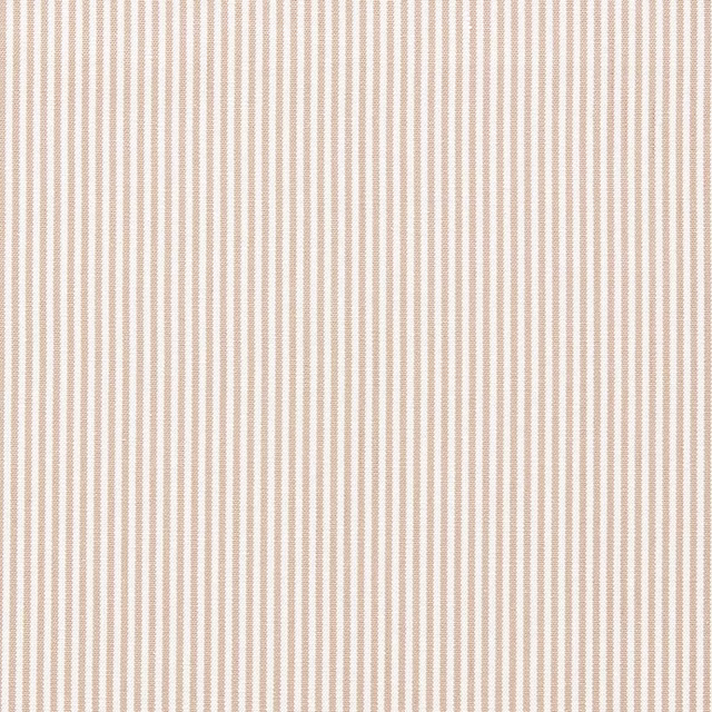 Fine beige and ivory vertical pinstripe woven fabric swatch