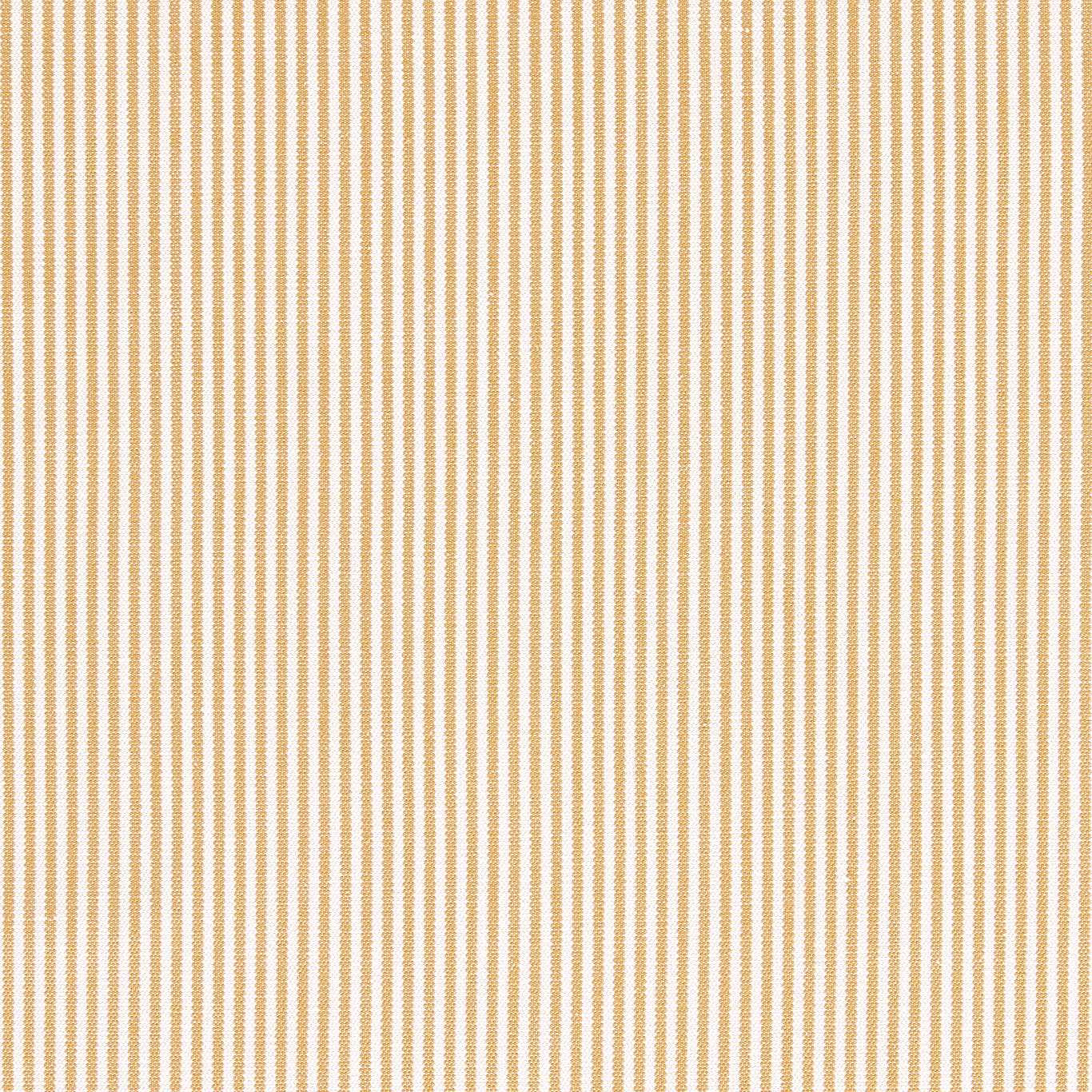 Close-up of fine vertical honey-gold stripes on a pale woven ground