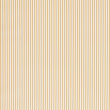 Close-up of fine vertical honey-gold stripes on a pale woven ground