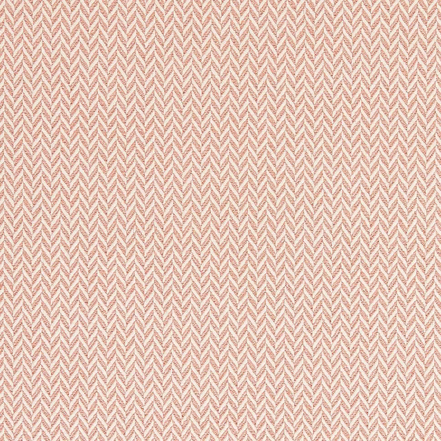 Close-up of a small putty-beige chevron weave fabric