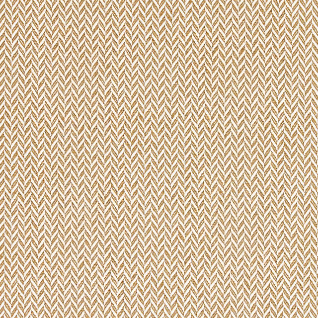 Warm honey-gold herringbone weave with pale cream zigzag texture