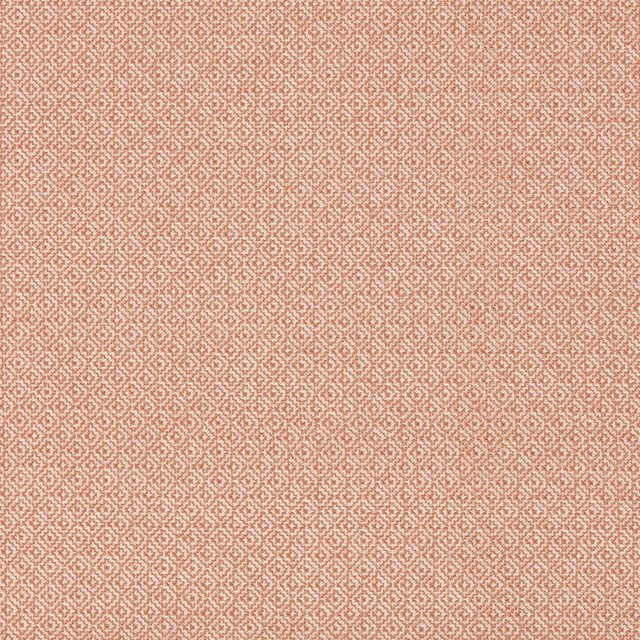 Close-up of warm sand and terracotta woven fabric with tiny textured repeat