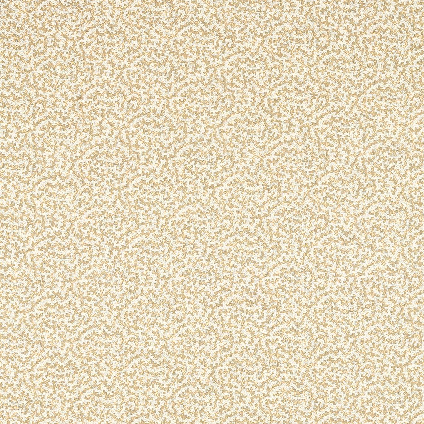 All-over small-scale beige and wheat print on a pale cream fabric swatch