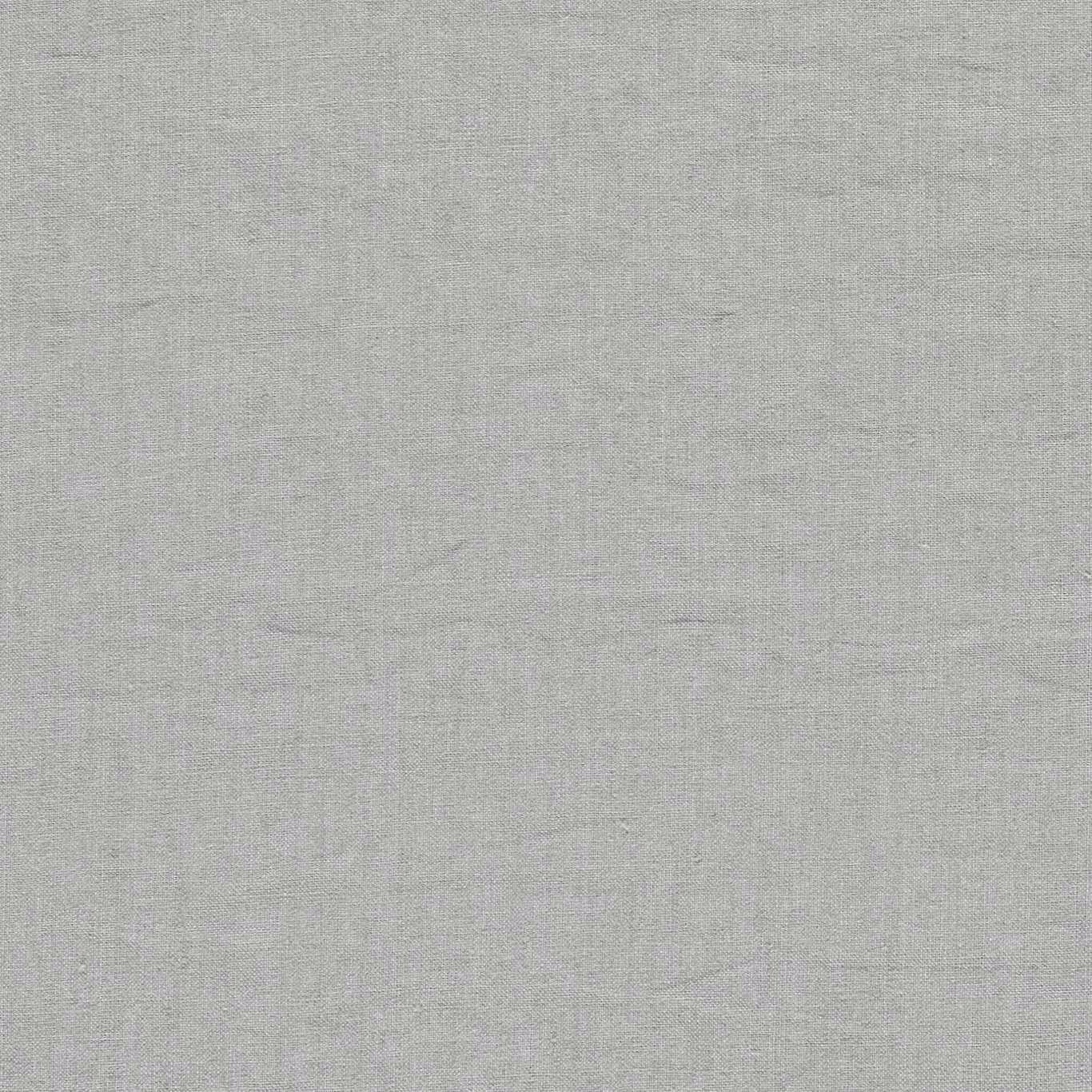 Pale cool silver linen-look fabric with fine woven texture and subtle slubs