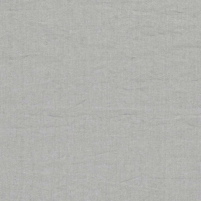 Pale cool silver linen-look fabric with fine woven texture and subtle slubs