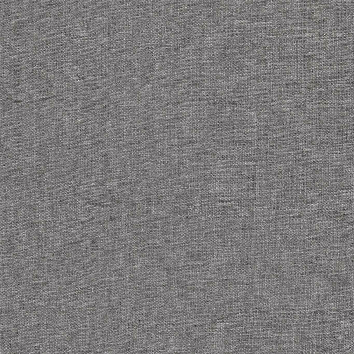 Close-up of soft mouse grey plain woven fabric with fine linen texture