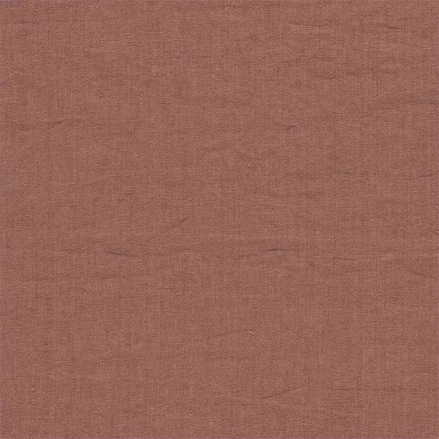 Dusty peach-pink plain linen-weave fabric with a softly textured surface