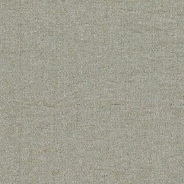 Soft sandy beige plain woven fabric with subtle linen slub texture