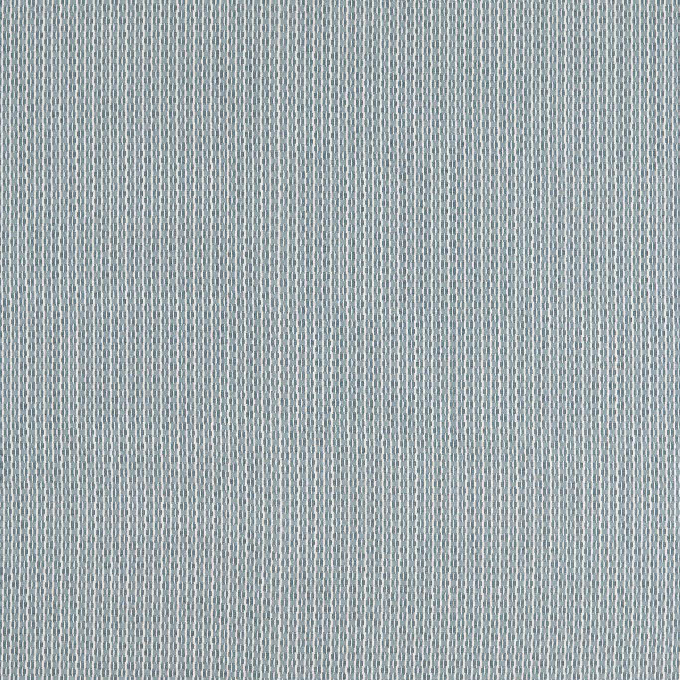 Close-up of pale blue-grey small check woven fabric with fine textured surface