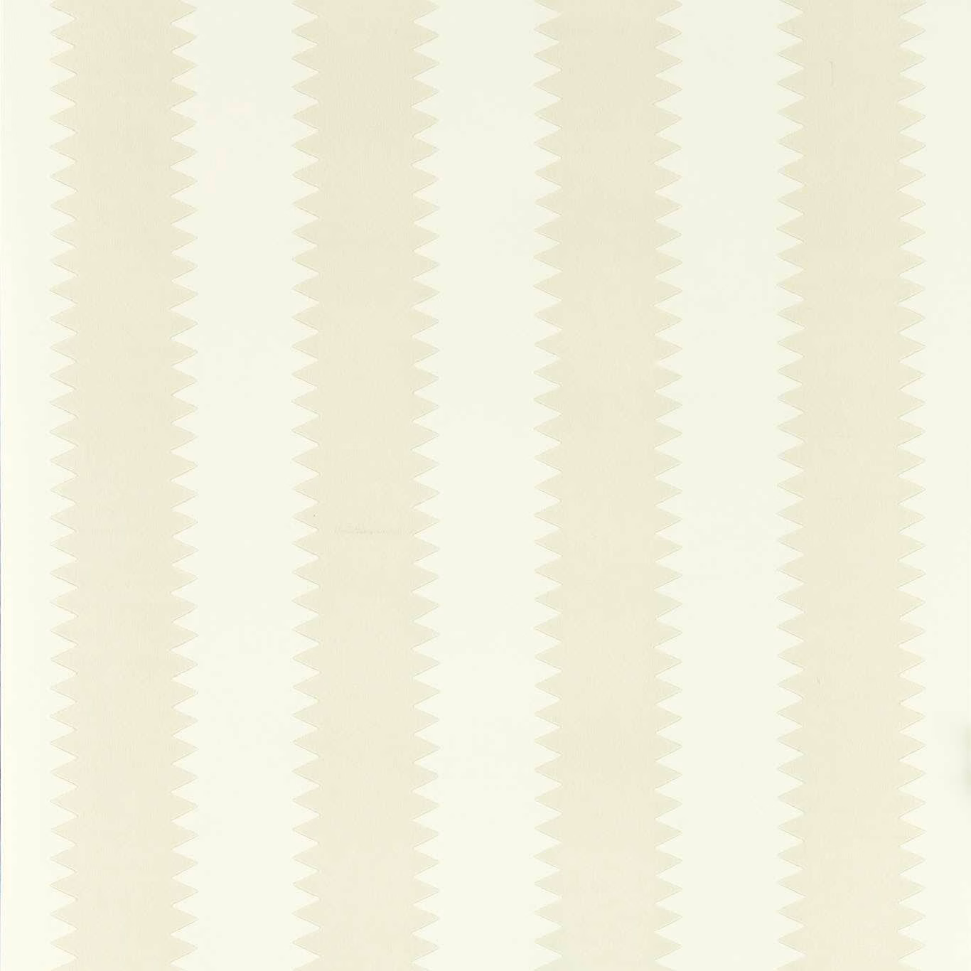 Pale bone wallpaper with faint vertical zigzag columns and soft ivory depth