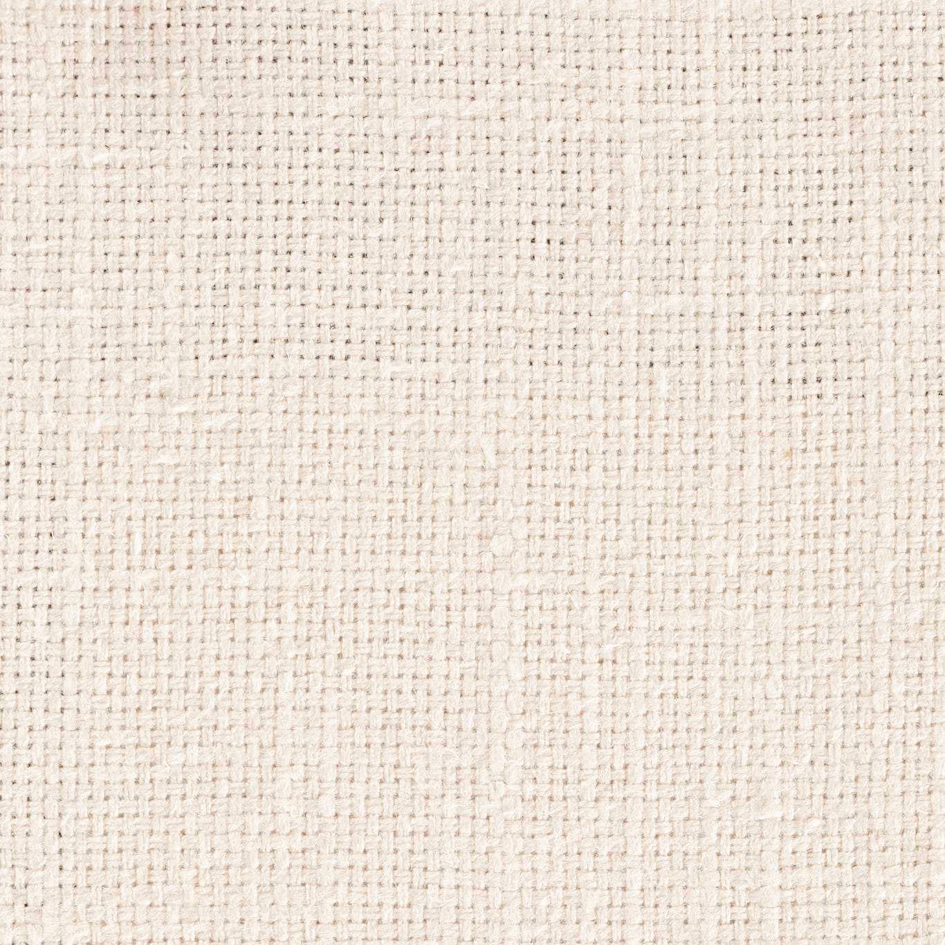 Close-up of soft chalk cream woven fabric with subtle slubbed texture