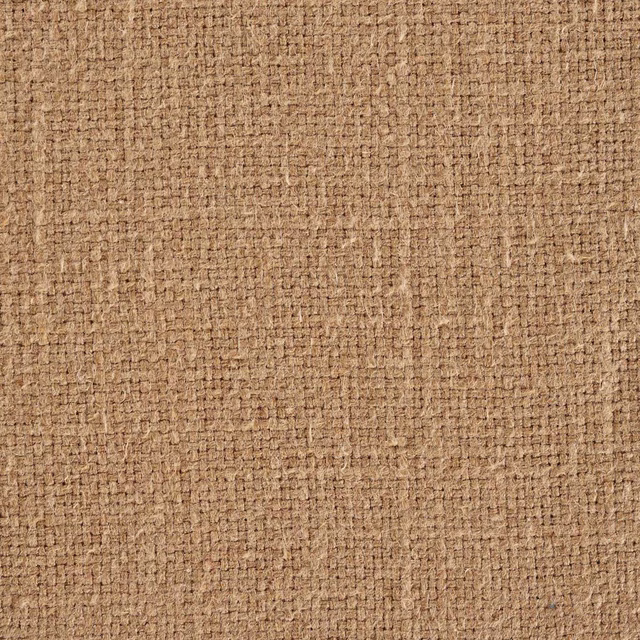 Warm beige textured woven fabric with a rustic slubbed surface
