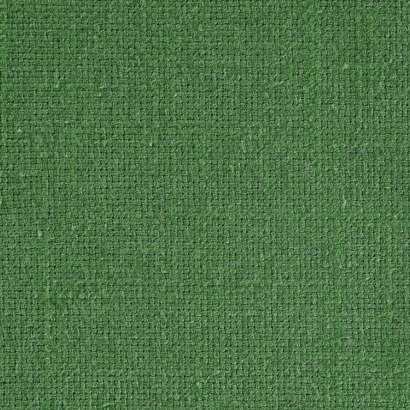 Close-up of a mossy green woven fabric with a dense, textured surface