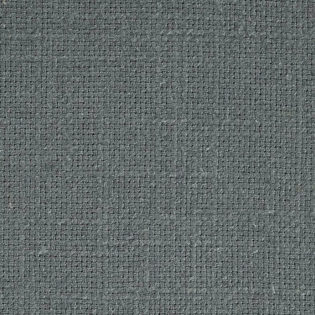 Close-up of a cool flint grey woven fabric with a tight, textured plain weave