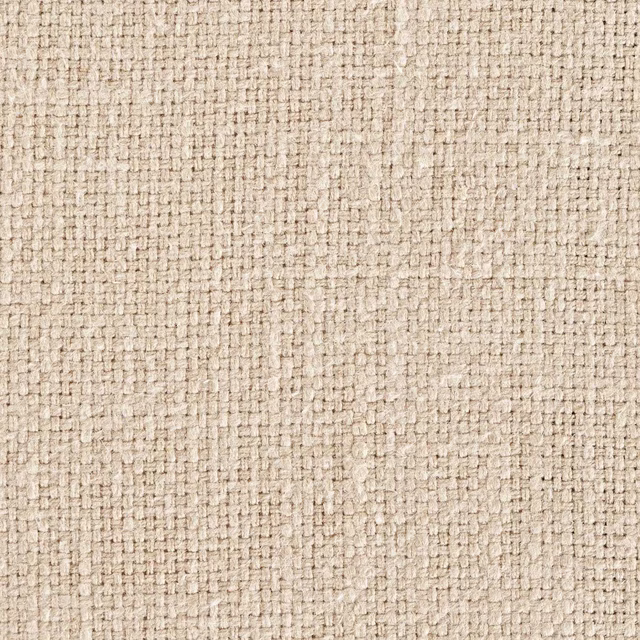 Warm beige slub weave fabric with a textured plain surface