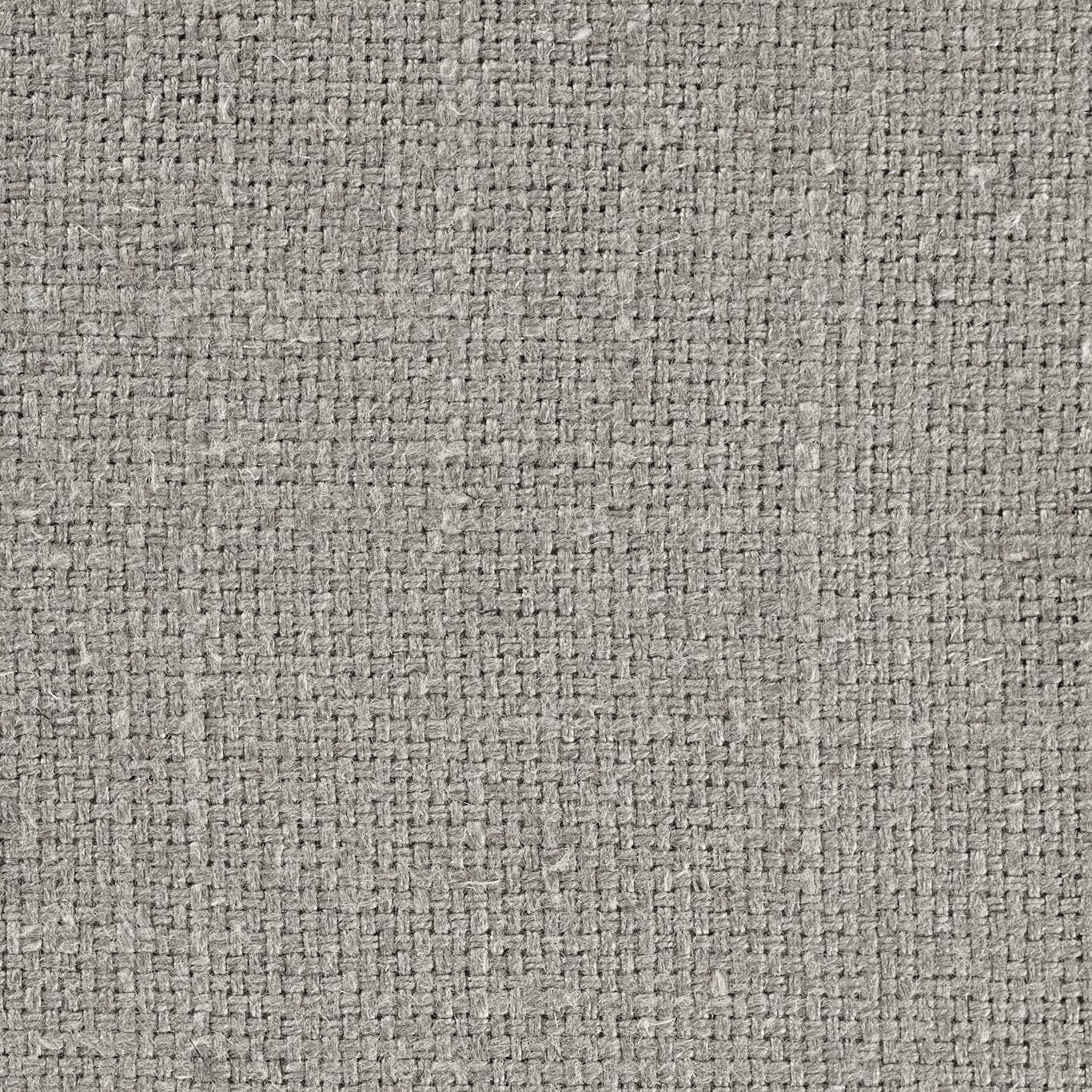 Close-up of a soft mercury grey textured woven fabric with a basket weave