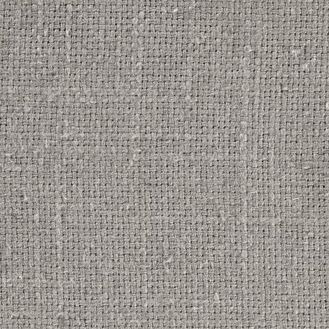 Close-up of a soft mercury grey textured woven fabric with a basket weave