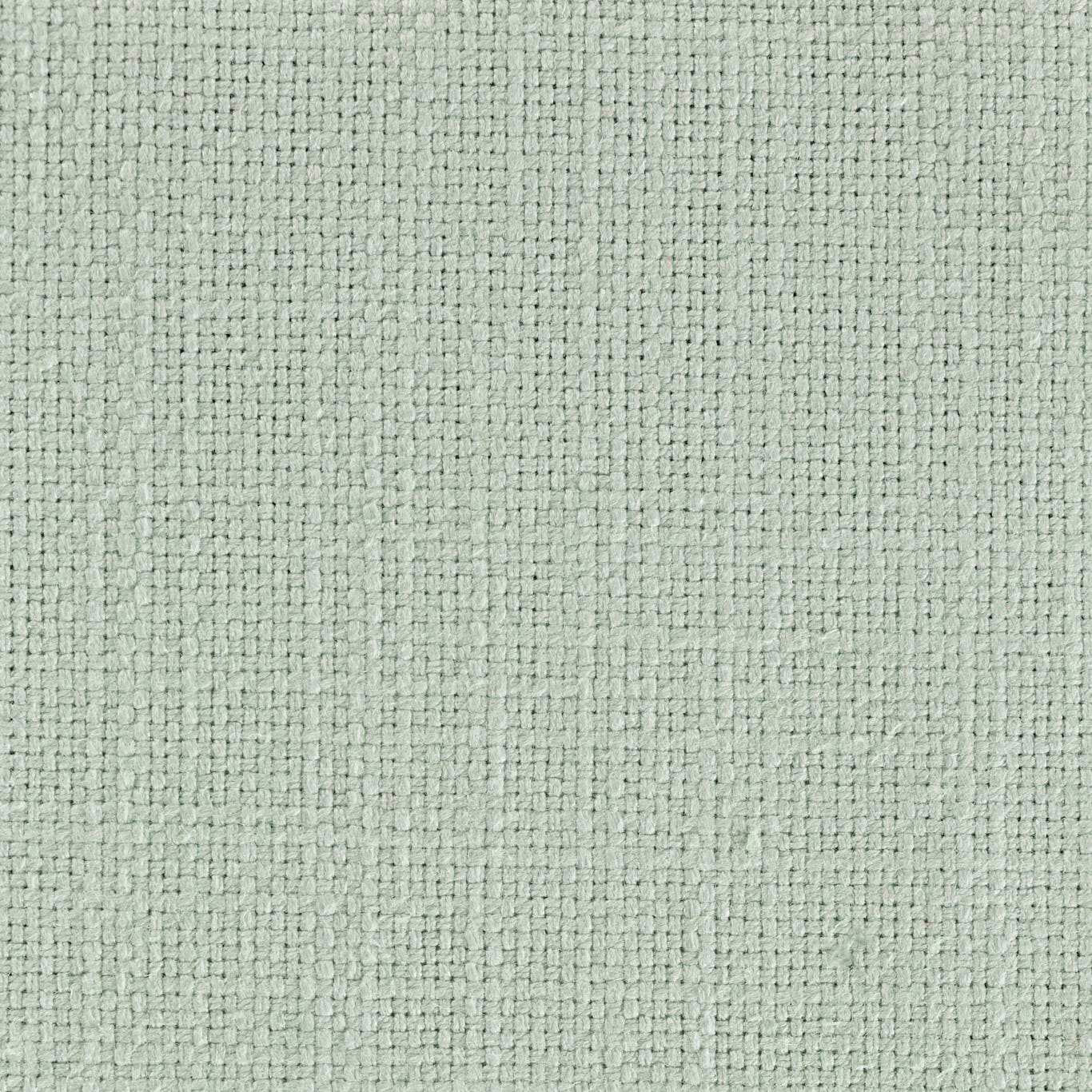 Close-up of a pale silver-mint woven fabric with a fine nubby texture