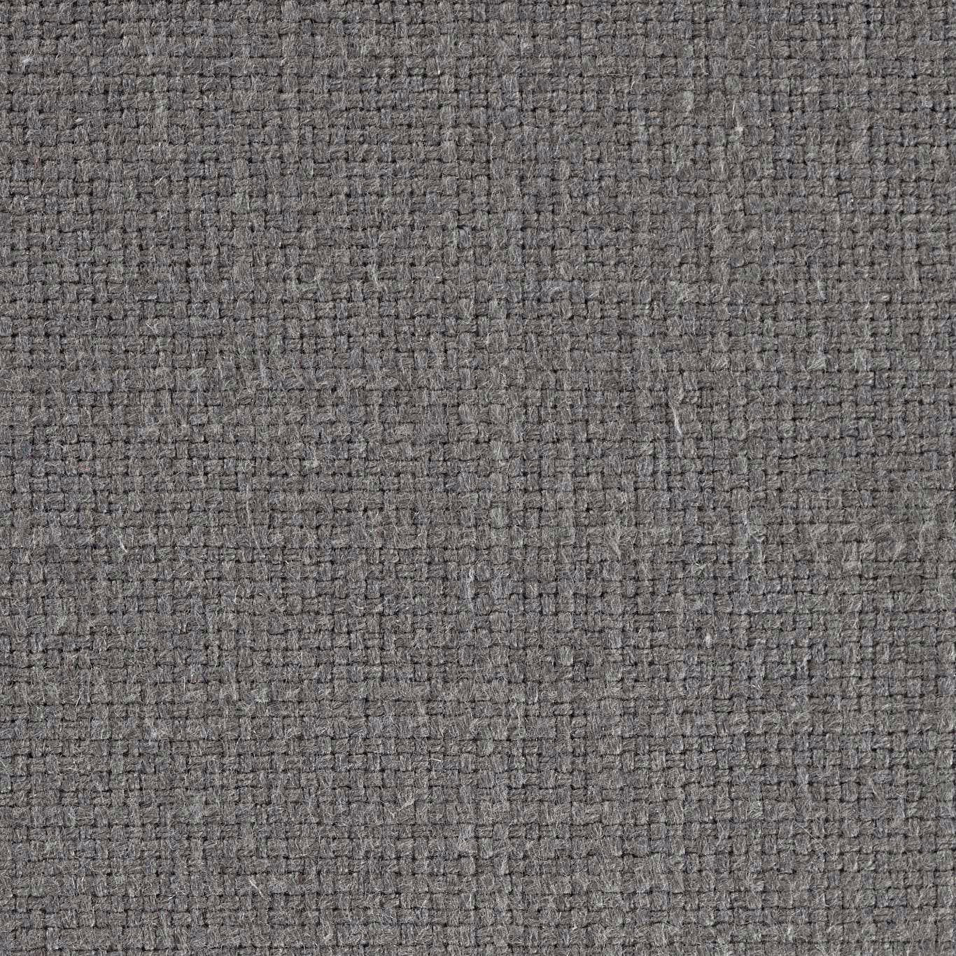 Close-up of cool slate grey woven fabric with a textured nubby surface