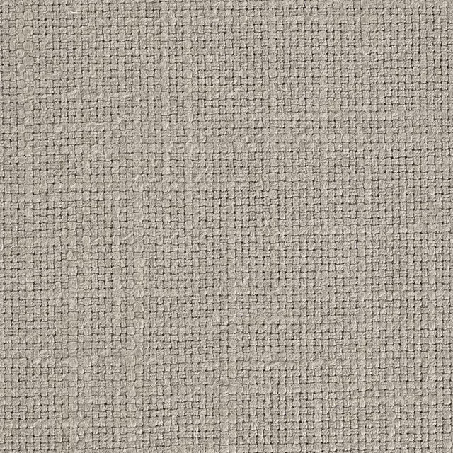 Close-up of a warm beige woven fabric with fine textured grid