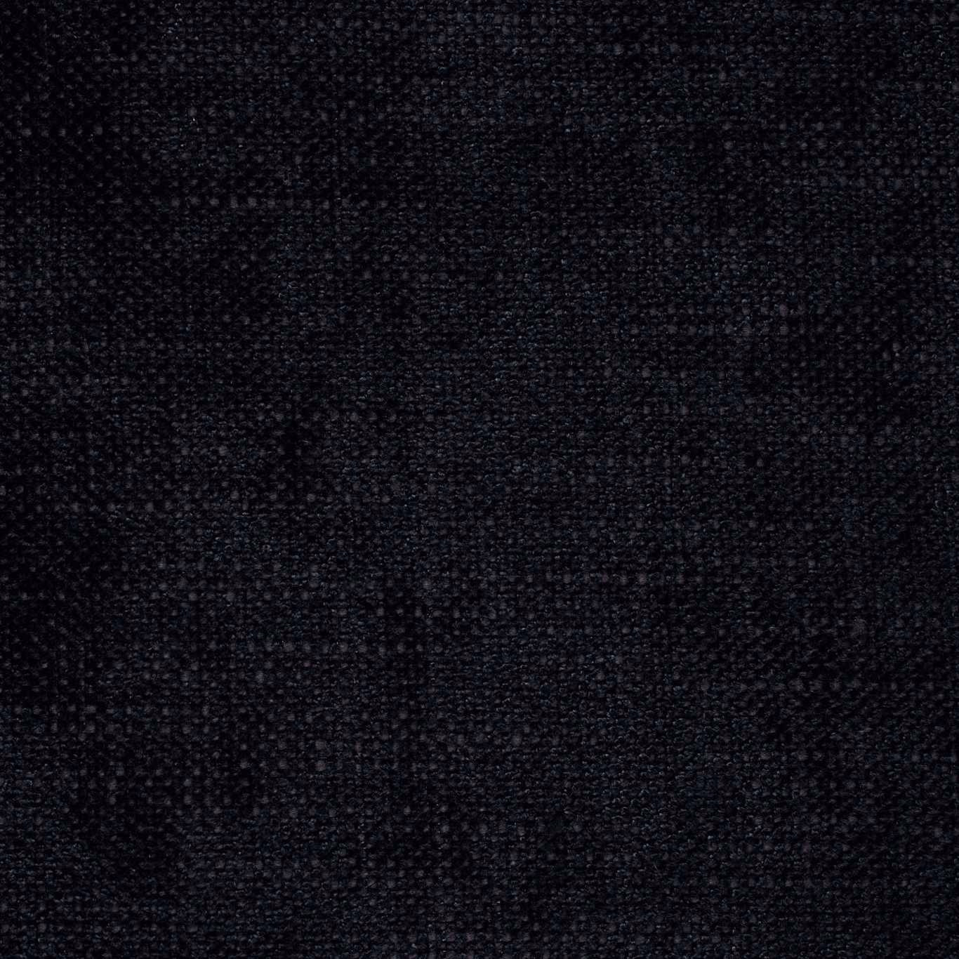 Dark charcoal-black woven fabric swatch with fine textured grain