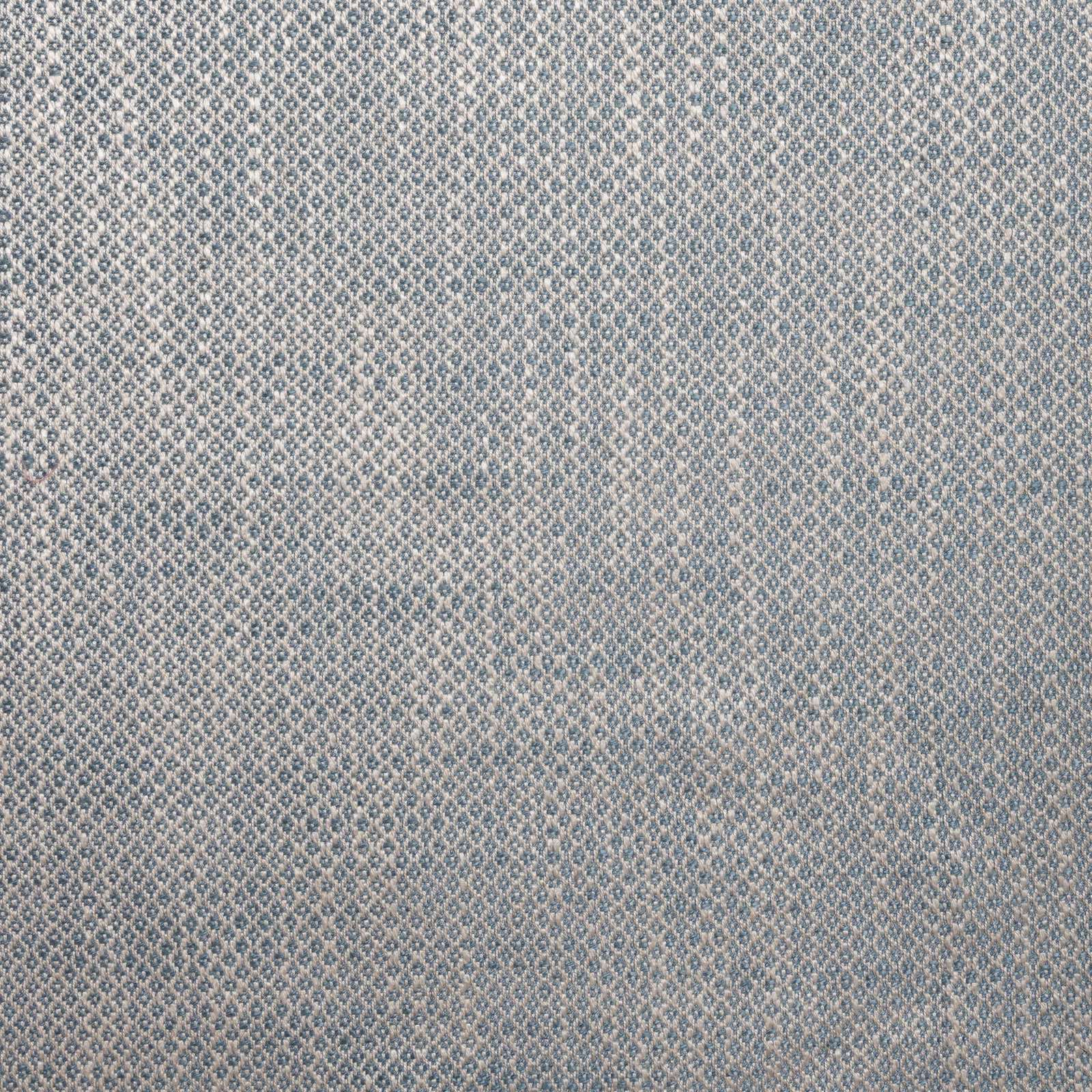 Muted ocean blue-grey woven fabric with tiny pale diamond trellis motifs