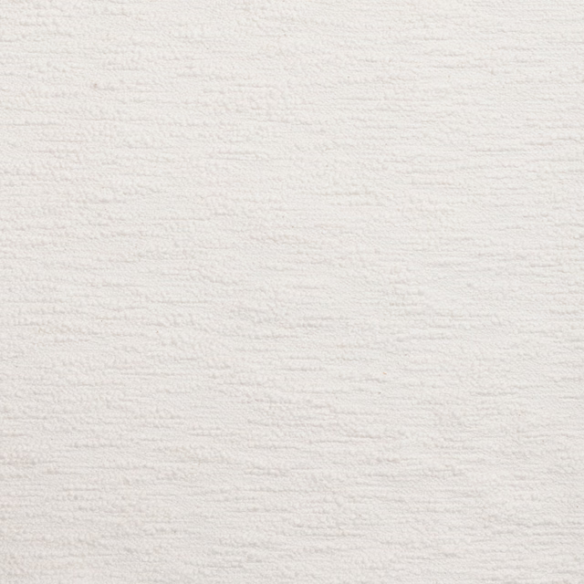 Pale pearl cream fabric with dense nubby horizontal texture and subtle slub variation