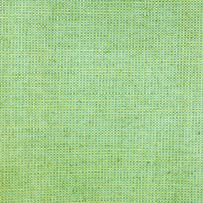 Close-up of mint green plain weave with pale yellow flecked texture