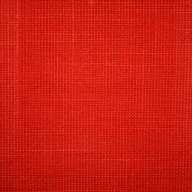 Close-up of vivid scarlet plain weave with fine, tactile horizontal and vertical texture.