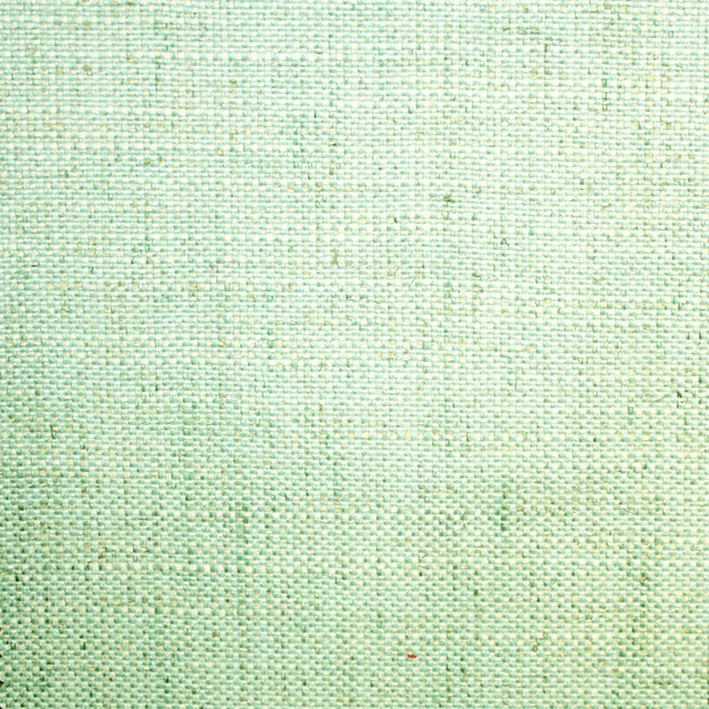 Close-up of pale seafoam green plain weave with mint and white flecks