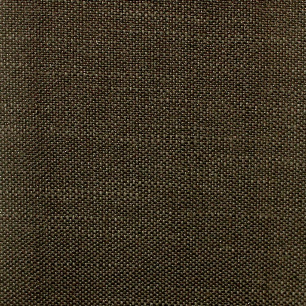 Close-up of deep olive-brown plain weave with black and brown textured threads