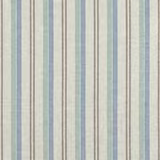 Woven vertical stripes in pale mint, powder blue, ivory and fine charcoal lines