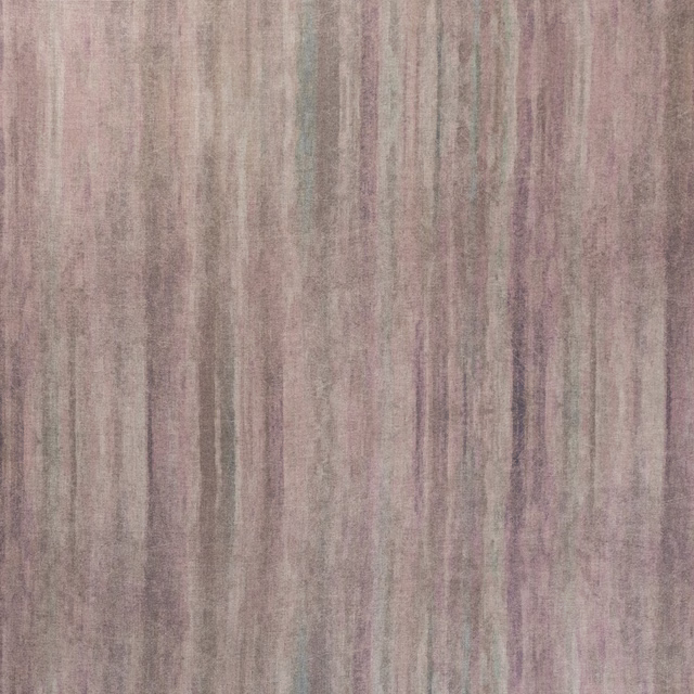 Muted damson mauve textile with hazy vertical taupe, green and plum streaks