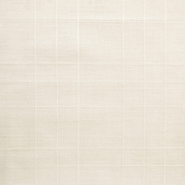 Warm off-white sheer with a fine woven windowpane check and subtle texture