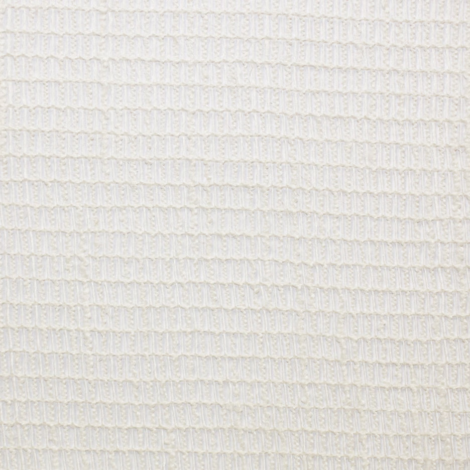 Close-up of off-white Isla 02 showing fine ribbed, looped woven texture