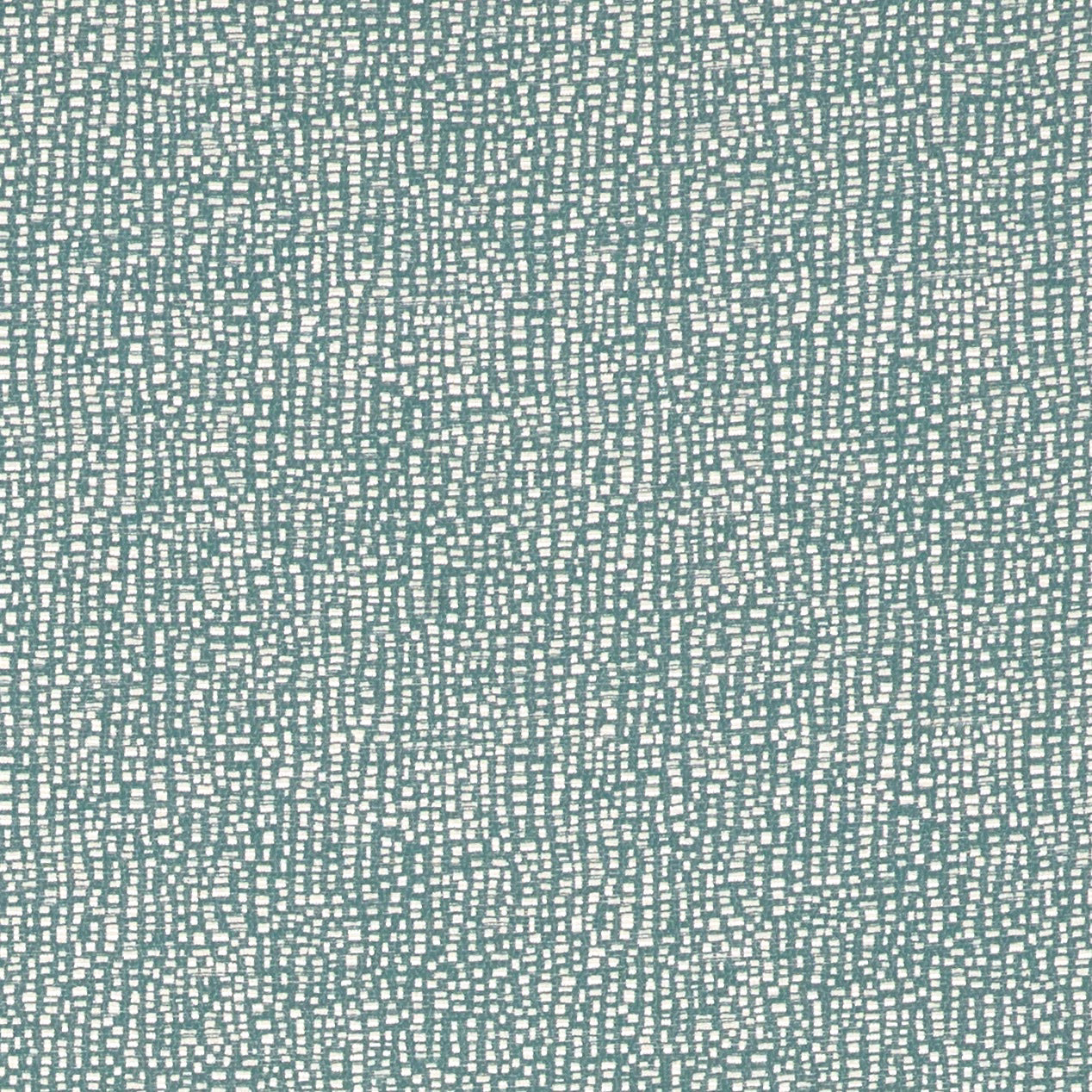 Muted blue-teal woven ground with pale broken flecks and subtle grain