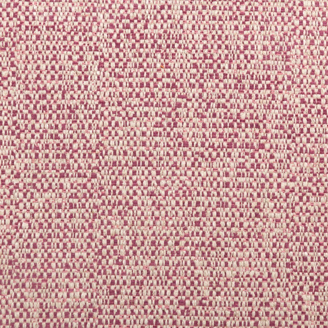 Close-up of dense rhubarb and cream basket weave with softly irregular texture
