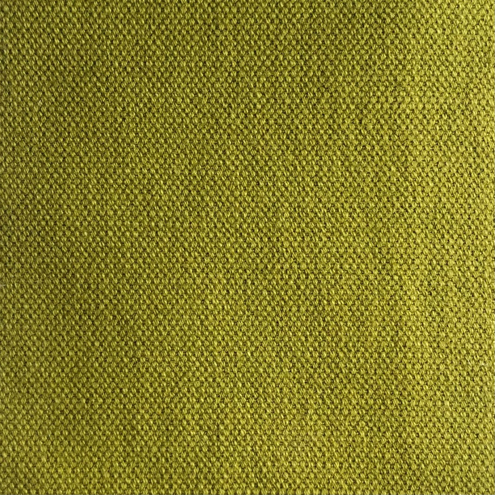 Close-up of Duo 113’s yellowed olive green, tightly textured woven surface