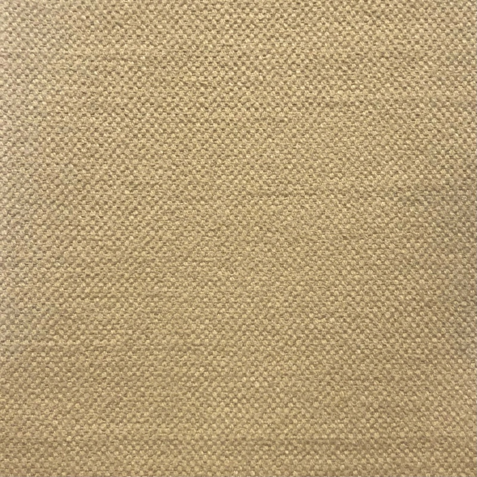 Warm oatmeal beige fabric with a compact, softly pebbled woven texture