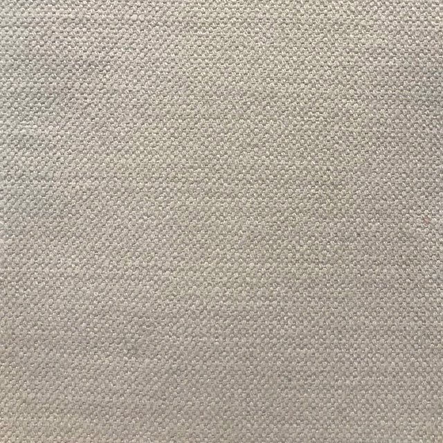 Close-up of pale taupe-grey fabric with a fine, softly mottled woven texture