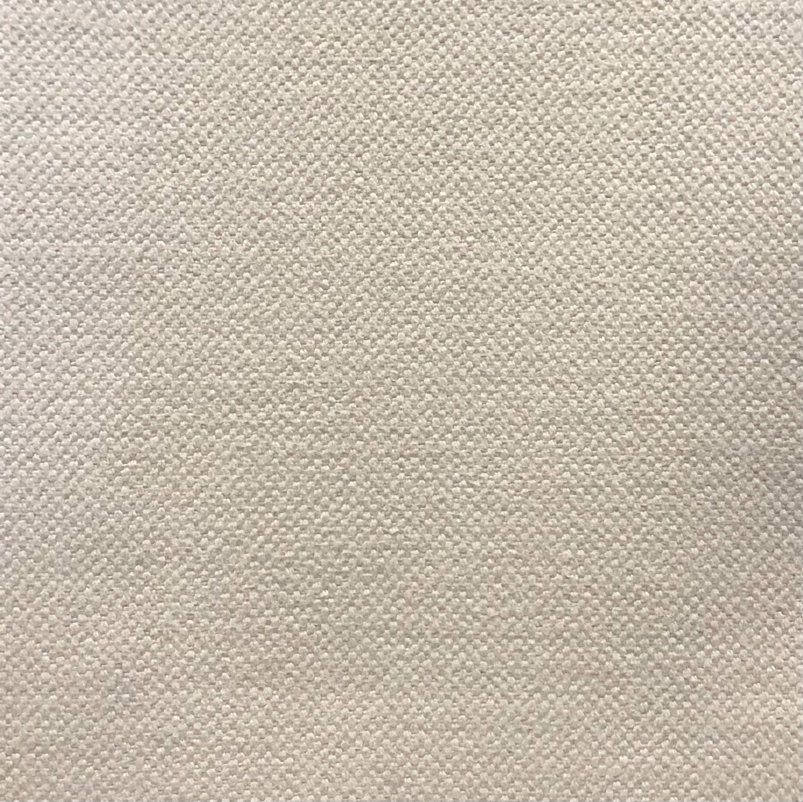 Pale greige Duo 166 fabric showing a close basket weave with subtle tonal variation