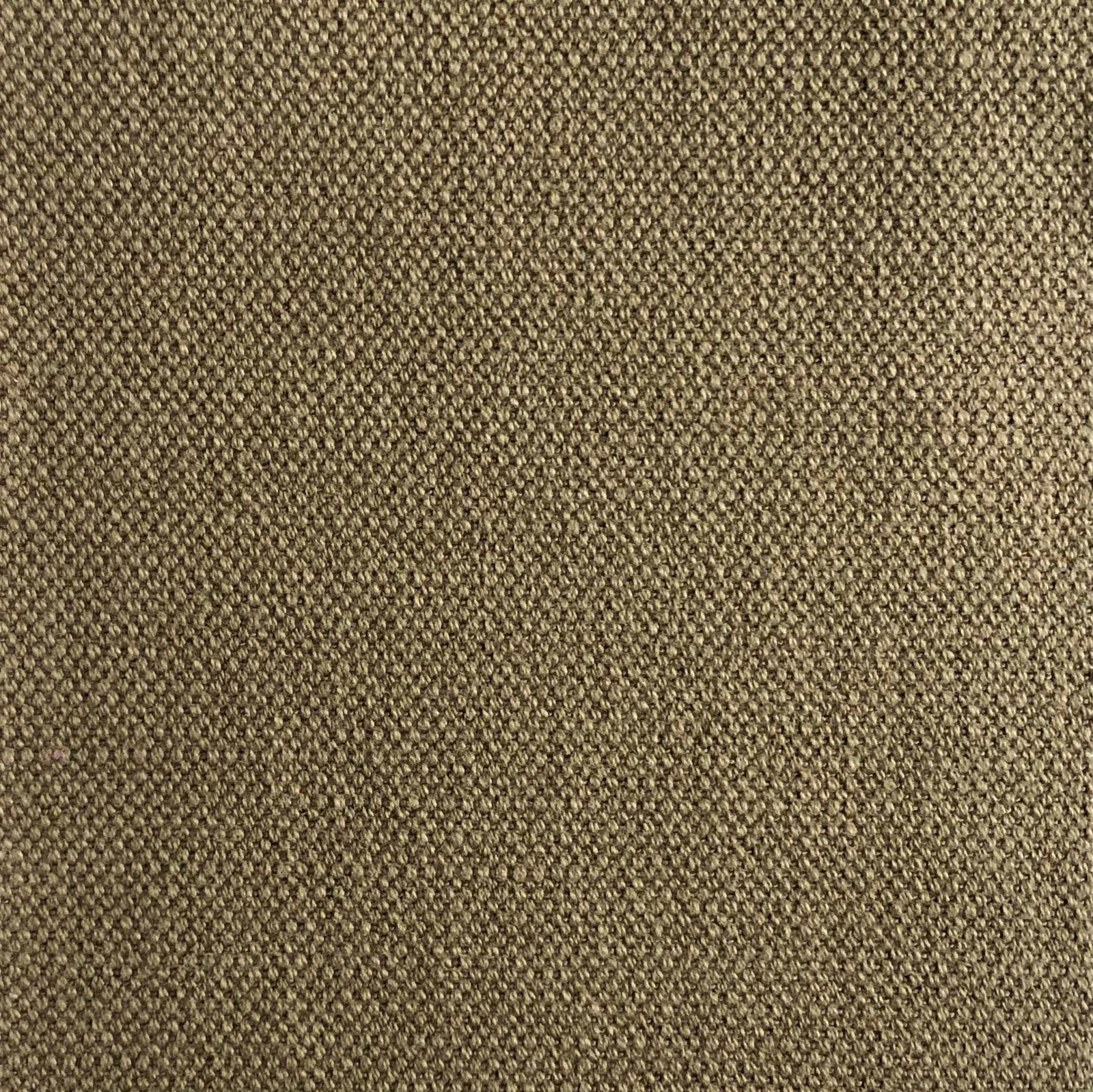 Close-up of densely woven mottled taupe-brown textile with fine tactile texture