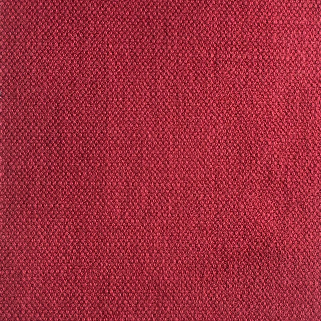 Deep raspberry-red close weave with subtle darker flecks across the swatch