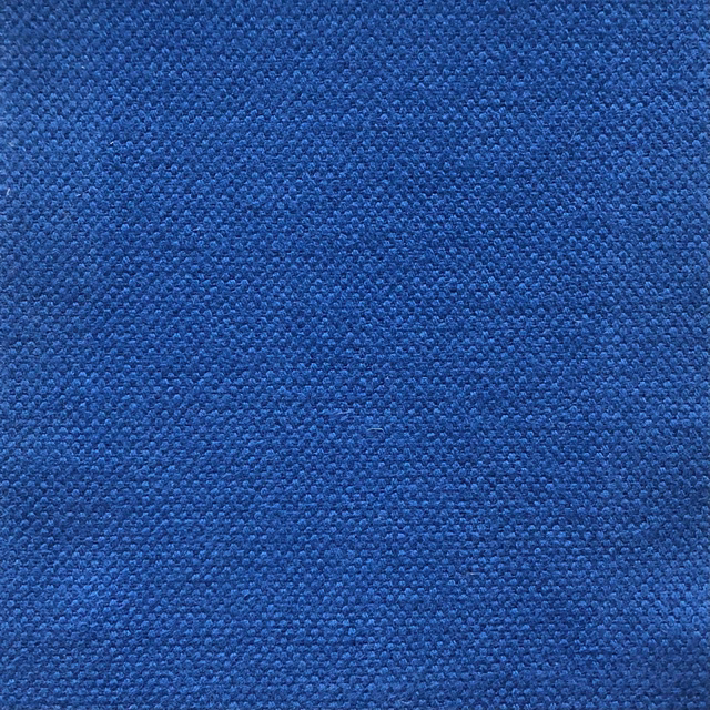 Close-up of Duo 184 in rich cobalt blue with a dense pebbled weave