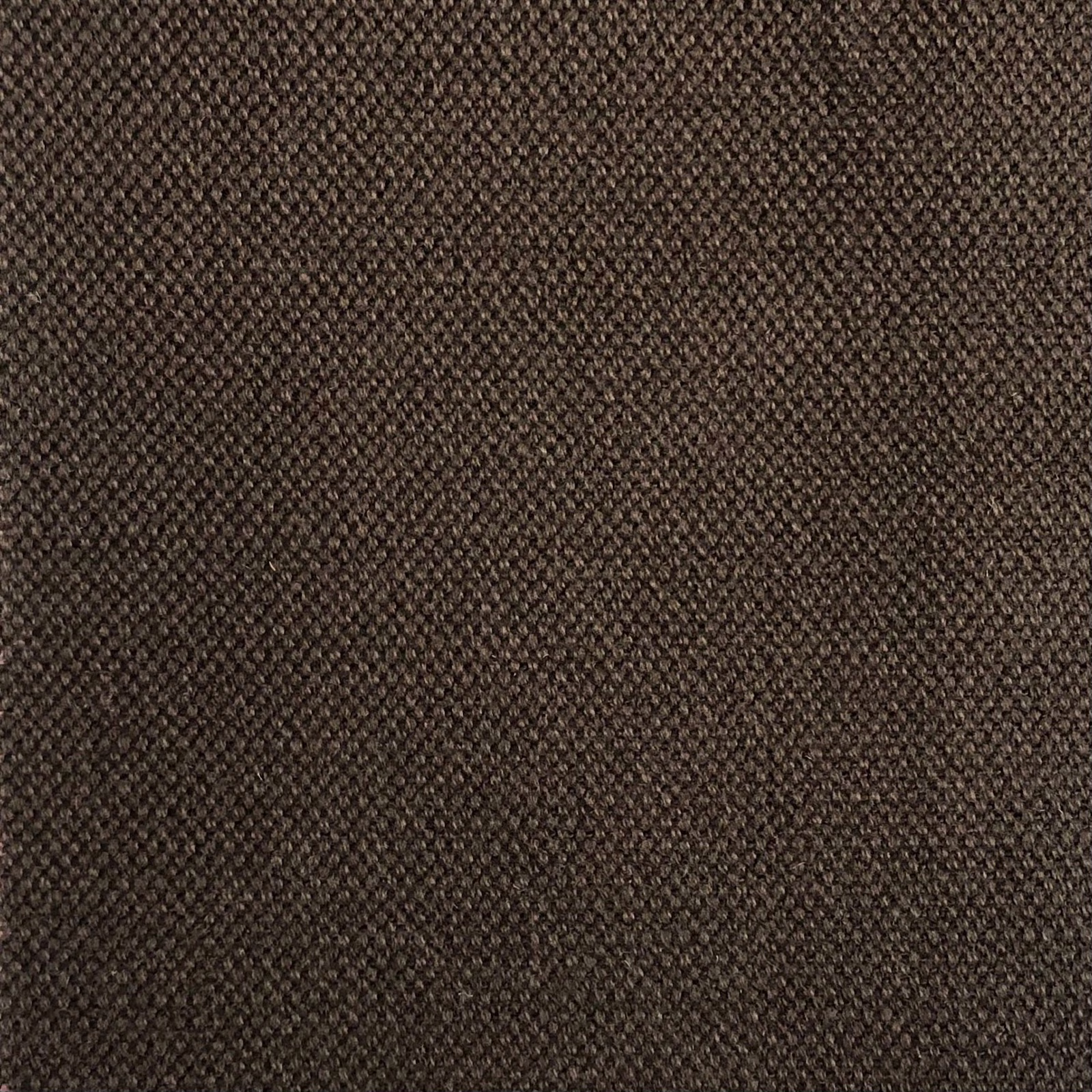 Close-up of dark brown Duo 190 with a tightly pebbled, flecked weave
