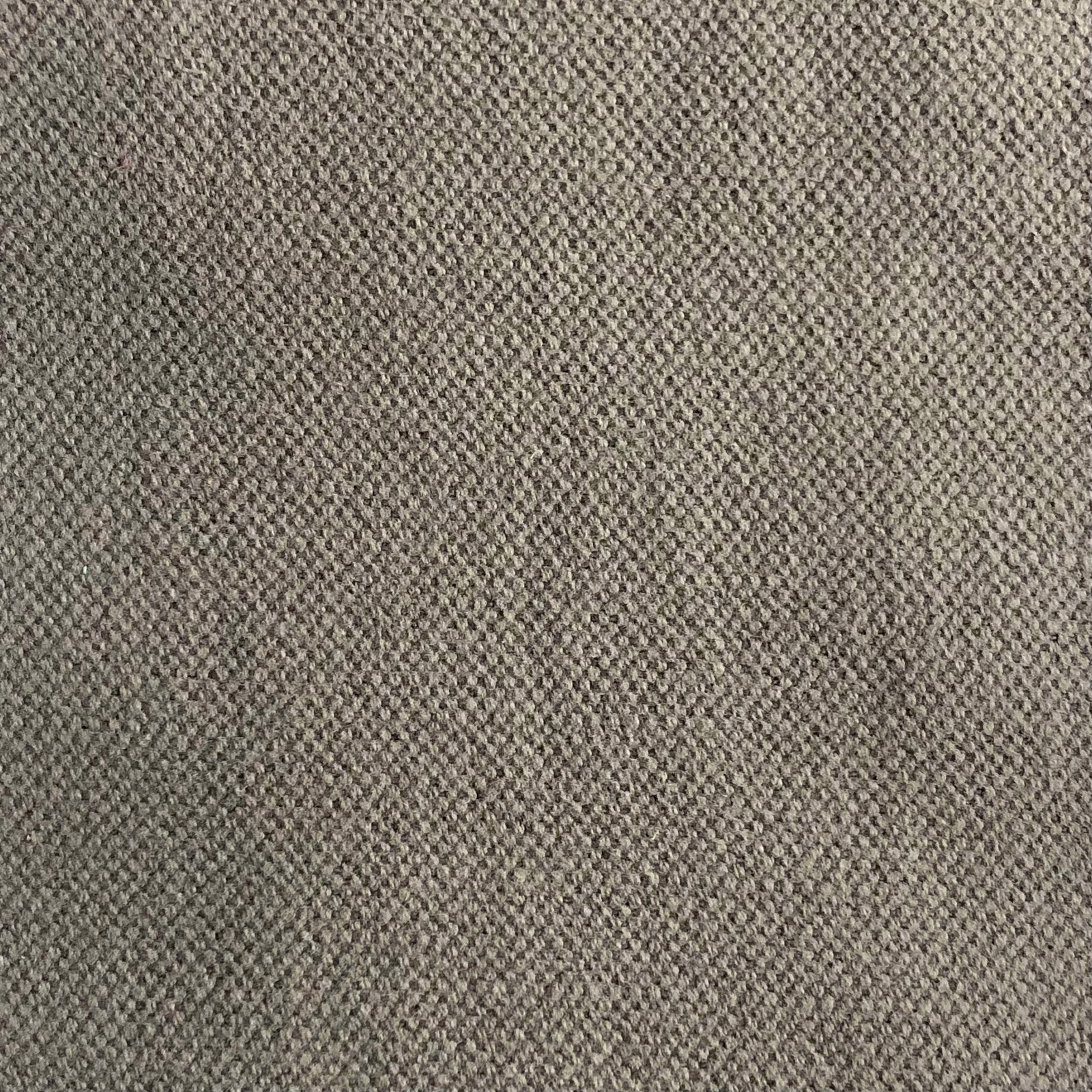 Warm taupe-grey Duo 2130 fabric with a dense, finely mottled woven texture